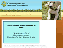 Tablet Screenshot of carolspamperedpetssavannah.com